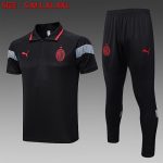 AC Milan 23-24 Polo Shirt Black