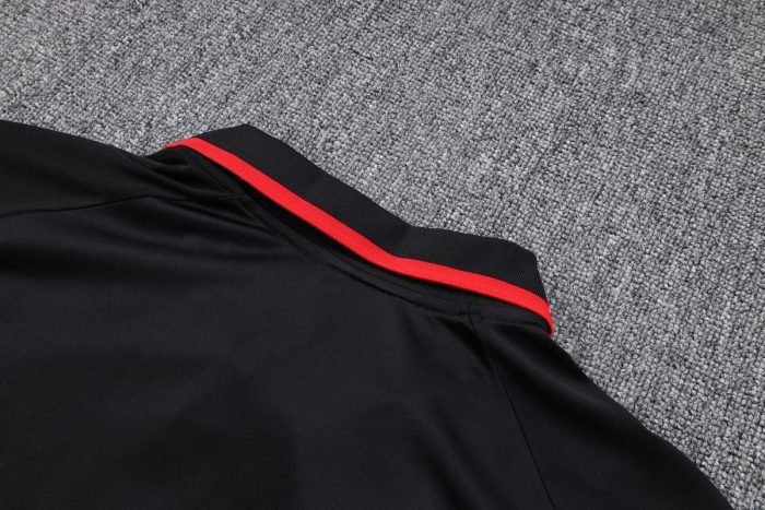 AC Milan 23-24 Polo Shirt Black - 图片 3