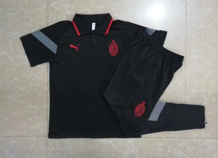 AC Milan 23-24 Polo Shirt Black - 图片 9