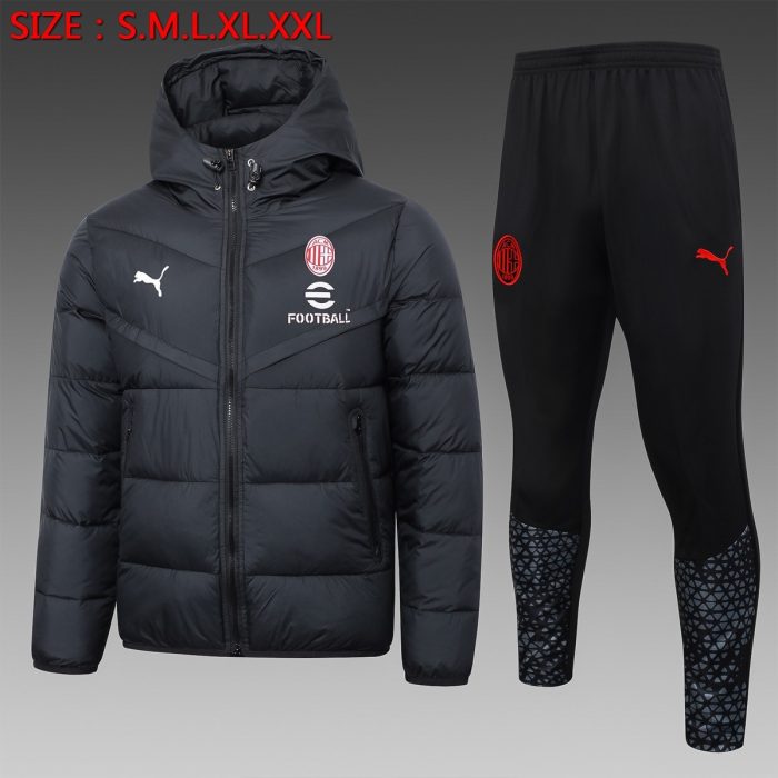AC Milan 23-24 Black Cotton Jacket - 图片 3