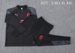 AC Milan 23-24 Half Zip Jacket Black - 图片 2