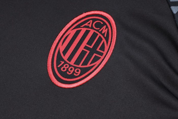 AC Milan 23-24 Half Zip Jacket Black - 图片 5