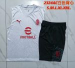 AC Milan 23-24 White Vest with Red Badge - 图片 9