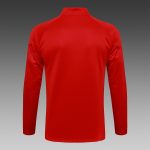 AC Milan 23-24 Long Zip Jacket Red (White Logo) - 图片 8