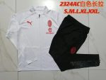 AC Milan 23-24 Long Zip Jacket White (Red Logo) - 图片 9
