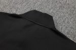 AC Milan 23-24 Long Zip Jacket Black (White Logo) - 图片 3