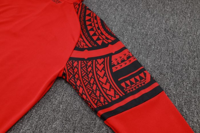 Napoli 23-24 Red Half-Zip Jacket - 图片 3