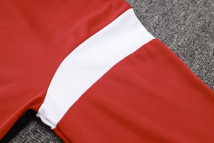 AC Milan 23-24 Half-Zip Jacket Red (White Black Shoulder) - 图片 3