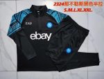 Napoli 23-24 Black Half-Zip Jacket - 图片 9