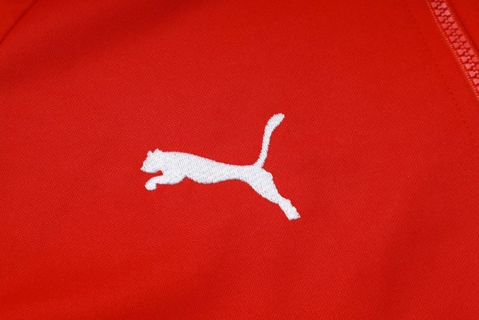 AC Milan 23-24 Half-Zip Hoodie Red - 图片 5