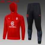 AC Milan 23-24 Half-Zip Hoodie Red - 图片 8