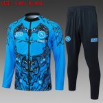Napoli Blue Spray Long Zipper Jacket