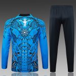 Napoli Blue Spray Long Zipper Jacket - 图片 6