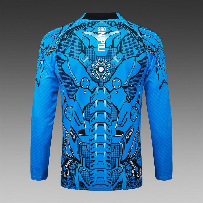 Napoli Blue Spray Long Zipper Jacket - 图片 7