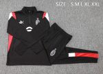 AC Milan 23-24 Half Zip Jacket Black (White Badge) - 图片 2