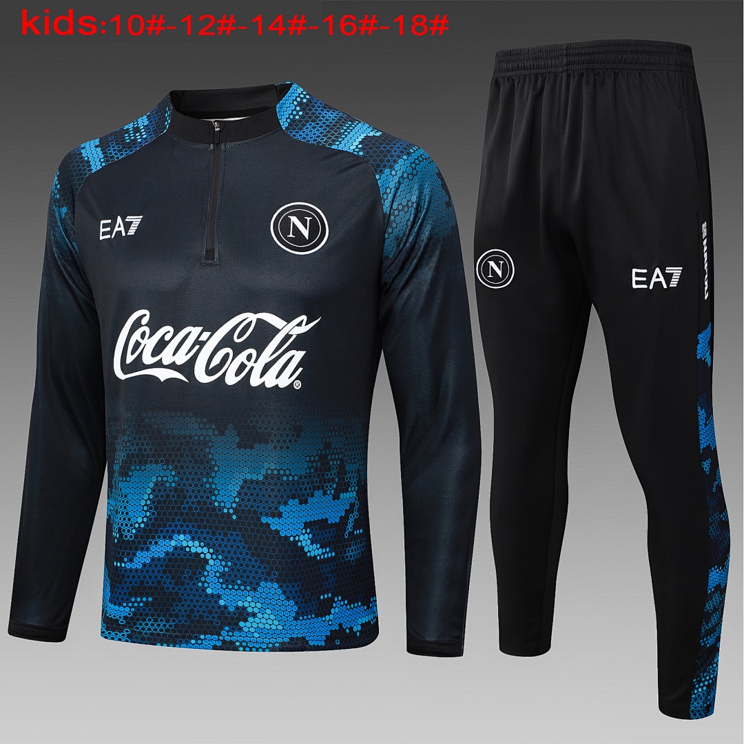 Naples Napoli 24-25 Black Ink Children's Half-Zip Jacket