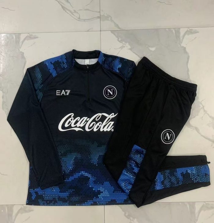 Naples Napoli 24-25 Black Ink Children's Half-Zip Jacket - 图片 3