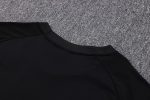 AC Milan 23-24 Short Sleeve Training Suit Black Red (with Pants) - 图片 3