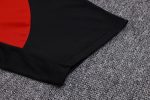 AC Milan 23-24 Short Sleeve Training Suit Black Red (with Pants) - 图片 4