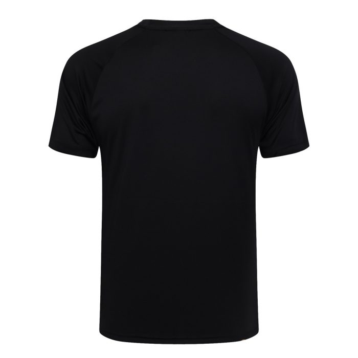 AC Milan 23-24 Short Sleeve Training Suit Black Red (with Pants) - 图片 7