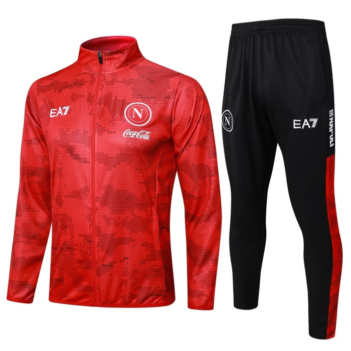 Napoli 24-25 Red Splatter Long Zipper Jacket - 图片 8