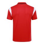 AC Milan 23-24 Polo Shirt Red with White Black Shoulder - 图片 7