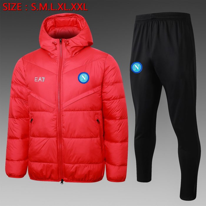 Napoli 23-24 Red Cotton Jacket - 图片 2