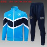 Napoli Blue Kids Long Zipper Jacket - 图片 2
