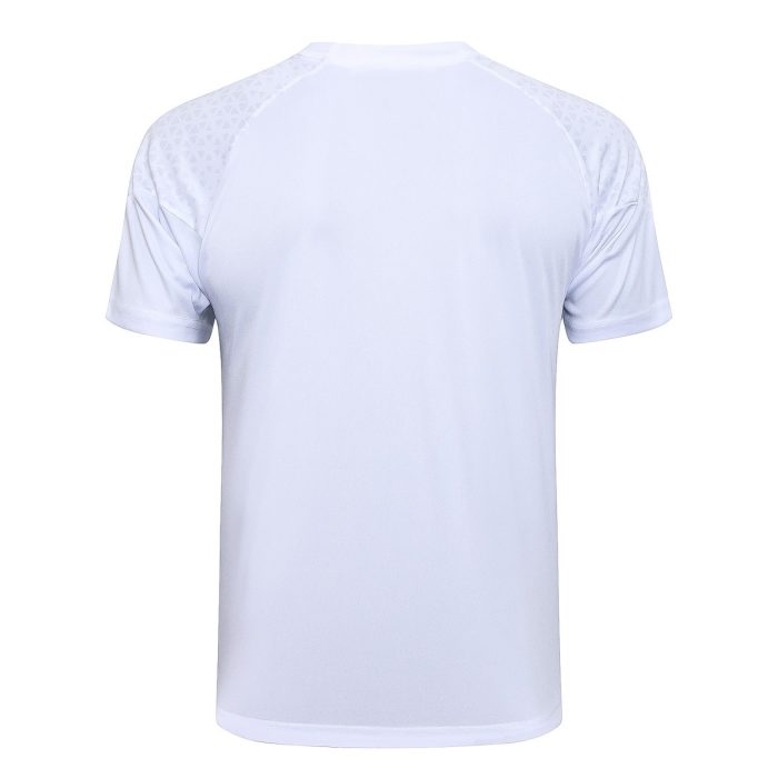 AC Milan 23-24 White Short Sleeve Training Set with 5-Inch Shorts - 图片 7
