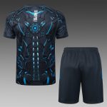 Napoli Dark Grey Splatter Short Sleeve Training Suit - 图片 6