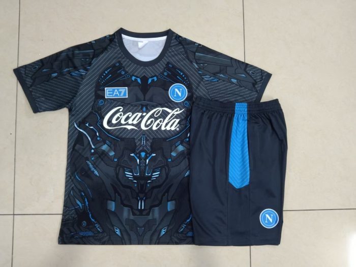 Napoli Dark Grey Splatter Short Sleeve Training Suit - 图片 9