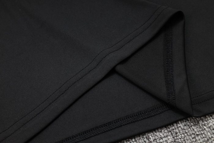 AC Milan 23-24 Black Short Sleeve Training Set with Pants - 图片 4