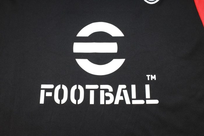 AC Milan 23-24 Black Short Sleeve Training Set with Pants - 图片 5