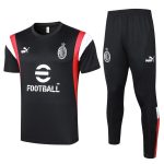 AC Milan 23-24 Black Short Sleeve Training Set with Pants - 图片 8