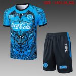 Napoli Blue Splatter Short Sleeve Training Suit