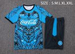 Napoli Blue Splatter Short Sleeve Training Suit - 图片 2
