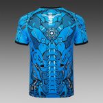 Napoli Blue Splatter Short Sleeve Training Suit - 图片 7