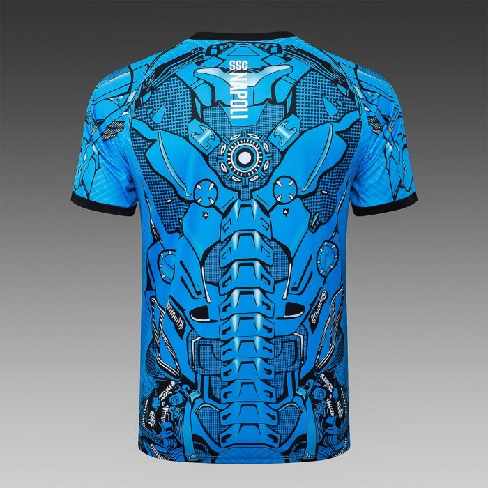 Napoli Blue Splatter Short Sleeve Training Suit - 图片 7