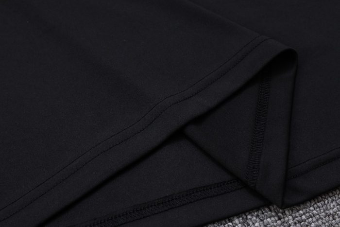 AC Milan 23-24 Polo Shirt Black with White Red Shoulder - 图片 4