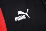 AC Milan 23-24 Polo Shirt Black with White Red Shoulder - 图片 5