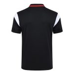 AC Milan 23-24 Polo Shirt Black with White Red Shoulder - 图片 7