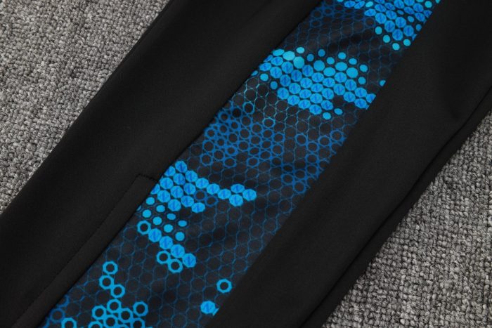 Napoli 24-25 Black Ink Splatter Half-Zip Jacket - 图片 3