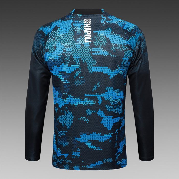 Napoli 24-25 Black Ink Splatter Half-Zip Jacket - 图片 8