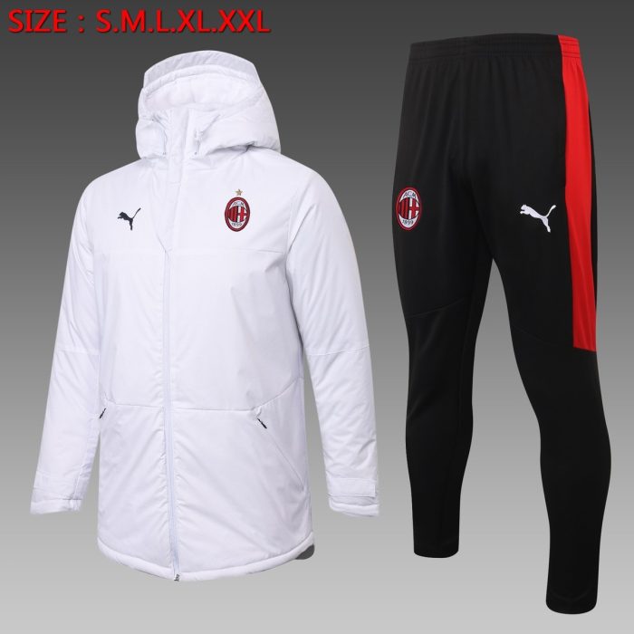 2021 AC Milan White Cotton Jacket - 图片 2