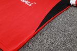 AC Milan 23-24 Red and White Logo Short Sleeve Training Suit (with Pants) - 图片 4