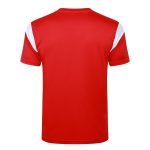 AC Milan 23-24 Red and White Logo Short Sleeve Training Suit (with Pants) - 图片 7