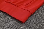 AC Milan 23-24 Long Zip Jacket Red with White Black Shoulder - 图片 4