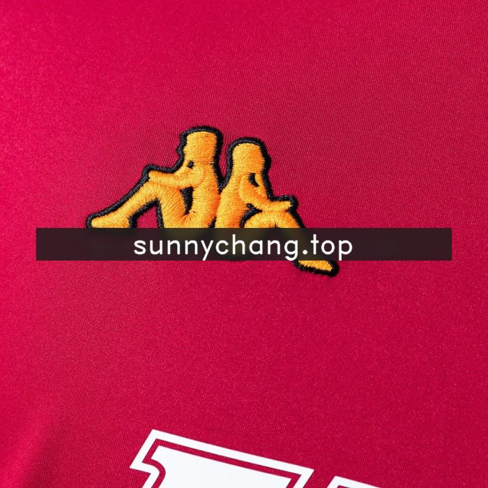 Roma 2000/2001 Home Long Sleeve Retro Jersey - 图片 5