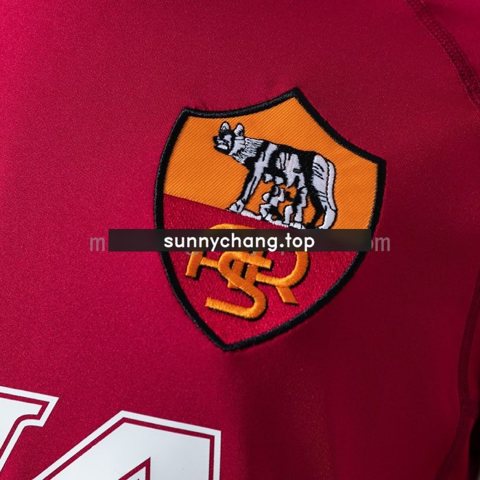 Roma 2000/2001 Home Long Sleeve Retro Jersey - 图片 6