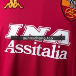 Roma 2000/2001 Home Long Sleeve Retro Jersey - 图片 7
